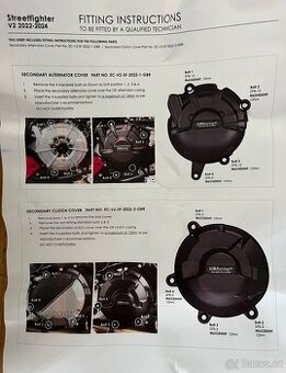 Kryty motoru Ducati Streetfighter v2