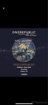 Vstupenka na stání OneRepublic