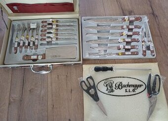 Bachmayer S.L.G. nová sada příborů, nožů, nůžek a brousku