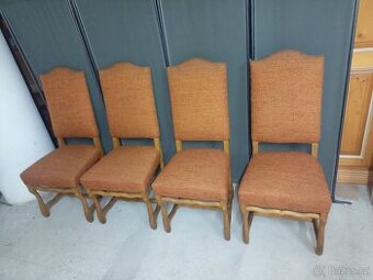 Prodám 4 x hezké rustikální židle z masivu