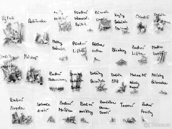 set šroubu na uchytenie dverí škoda 1000MB a škoda 110r