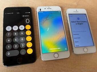 Balicek Iphonů, SE16gb, 2x8 64gb