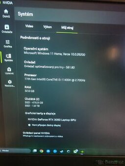 Asus TUF F15 - i5, RTX3050, 32GB RAM, 2,5TB SSD