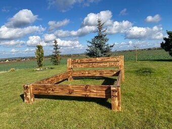 Postel z masivu dvoulůžko - 1