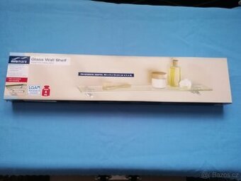 Skleněná koupelnová polička 60x12cm