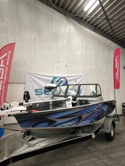 Prodám špičkový rybářský hliníkový člun ALBA 460