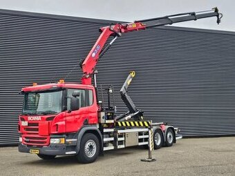 Scania P410 6x2 / Nosič kontejnerů / Hydraulická ruka