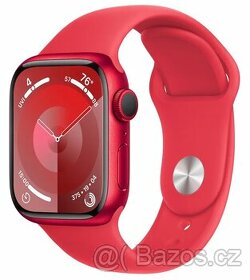 Apple Watch Series 9, 41mm, (PRODUCT)RED + 2 řemínky