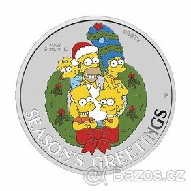 Vánoční stříbrná sběratelská mince 1 oz - 1