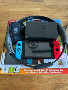 Nintendo switch + ring fit adventure