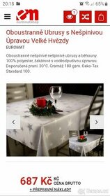 Oboustranný ubrus NOVÝ voděodpudivá úprava