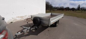 Přívěsný vozík Agados 1500KG, plato Al bočnice