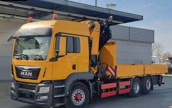 MAN TGS 26.480 - 6x4 – Valník + HR-HMF 5020 K6 – EURO 6
