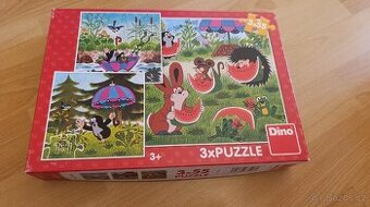Puzzle Krteček 3v1