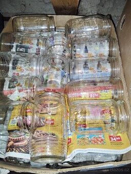 Zavařovací sklenice různé šroubovací velké malé i víčka