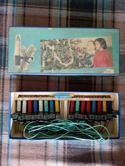 Retro vánoční světýlka na stromeček