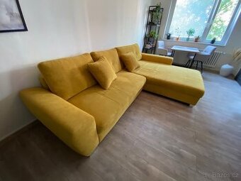 Rohová rozkládací sedačka