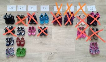 Chlapecké a dívčí boty vel. 20, 21, 22, 23, 25, 26, 27, 28