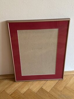 Kovový rám obrazu s paspartou