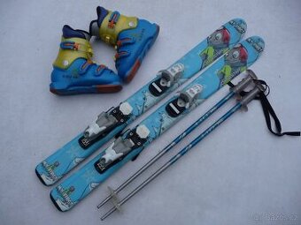 Detske lyže DYNASTAR - 93cm + boty LANGE 30 eu + Hole - SET