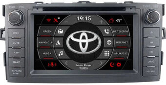 TOYOTA dotykove autoradia Android DVD USB SD WIFI BT