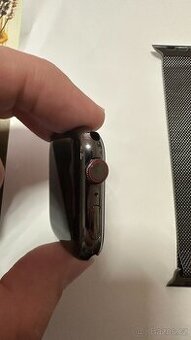 Apple watch 9 45mm grafite ocelové se safírovým sklíčkem