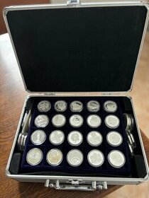Kompletní sbírka, stříbrné mince ČNB 1993-2023