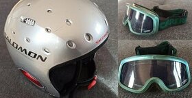 Dětská lyžařská helma Salomon XS/S (4-10 let) +brýle Carrera