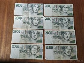 Bankovka 2000Kč s. A r.1996,s.B r.1999,s.Z r.2007 - 1