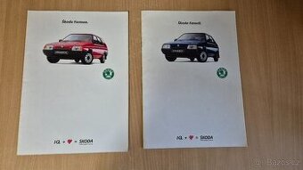 Škoda Favorit ,Forman - prospekty,originál