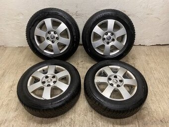 ALU KOLA ŠKODA R15 5x112 SE ZIMNÍMI PNEU BARUM 195/65R15