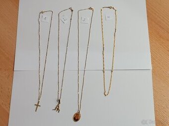 Zlatý řetízky 14kt 585/1000