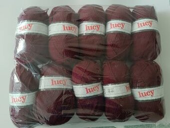 Pletací příze / vlna – LUCY – 10 klubíček – NOVÁ