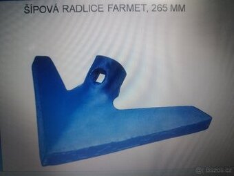 Šípové radlice na kompaktor Farmet