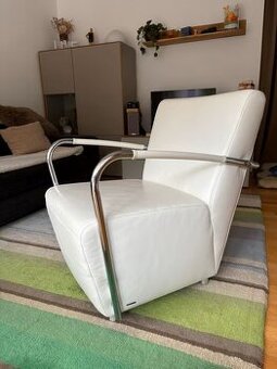 Křeslo kožené KOINOR - výborný stav