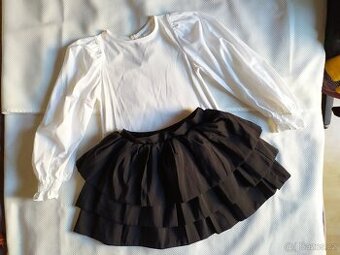 Nová slavnostní sukně H&M a halenka Zara vel. 128