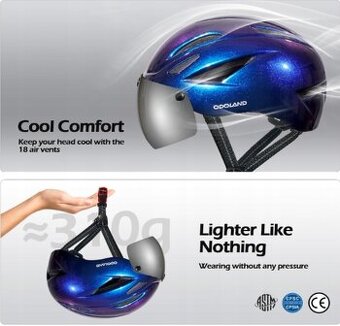 Cyklistická přilba Odoland modrá