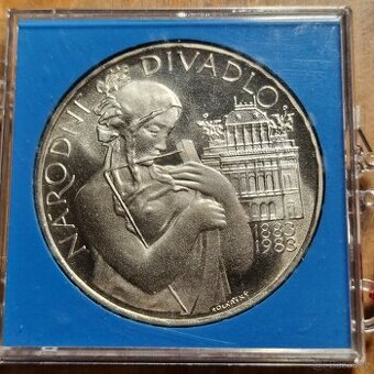 RRStříbrná 500 Kčs 1983 - Národní Divadlo - PROOF,2.034ks