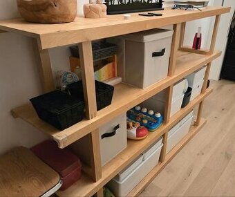 IKEA NORREBO – masivní regál / knihovna (185×121,5 cm)