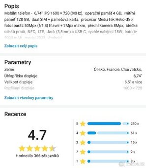 Xiaomi Redmi 13C ještě v záruce, super stav