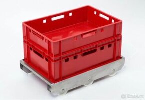 Nerezový vozík na přepravky E1, E2, E3