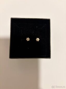 Zlate diamantove nausnice+prirodni diamanty+certifikat