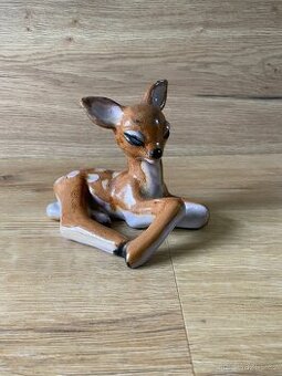 soška keramika srnka sběratelská keramika figurka
