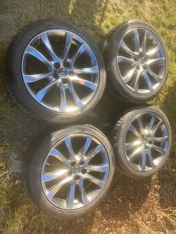 Alu kola Mazda 6 R19 – originál, pneu na 1 sezónu