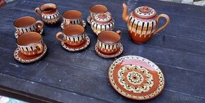 kompletní keramická čajová souprava