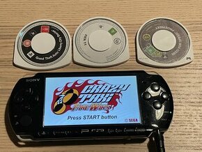 Sony PSP 3001 + 4 hry