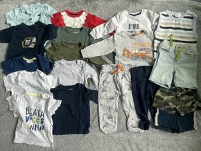Set letního a podzimního oblečení pro chlapečka 74-80
