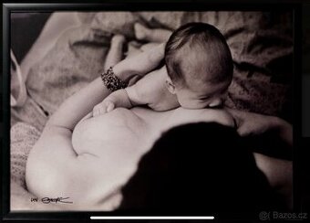 Plakát Jan Saudek “Mateřství”