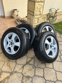 alu kola Nissan X-trail, pneu 215/55 R16