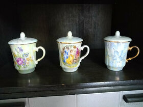 Porcelánové hrníčky Thun s pokličkou - 1